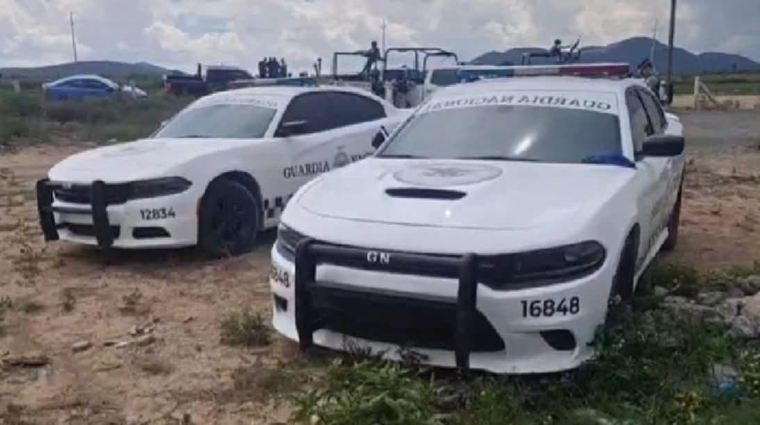 Aseguran patrullas clonadas de la Guardia Nacional en límites de SLP y Nuevo León