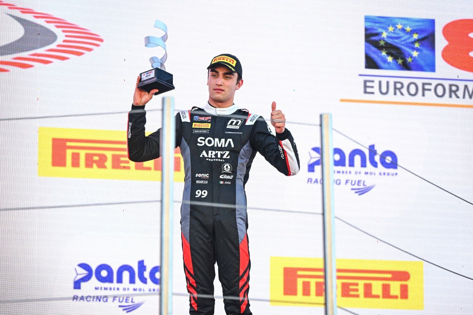 Conquista piloto potosino Carrera 3 del circuito de Hungaroring