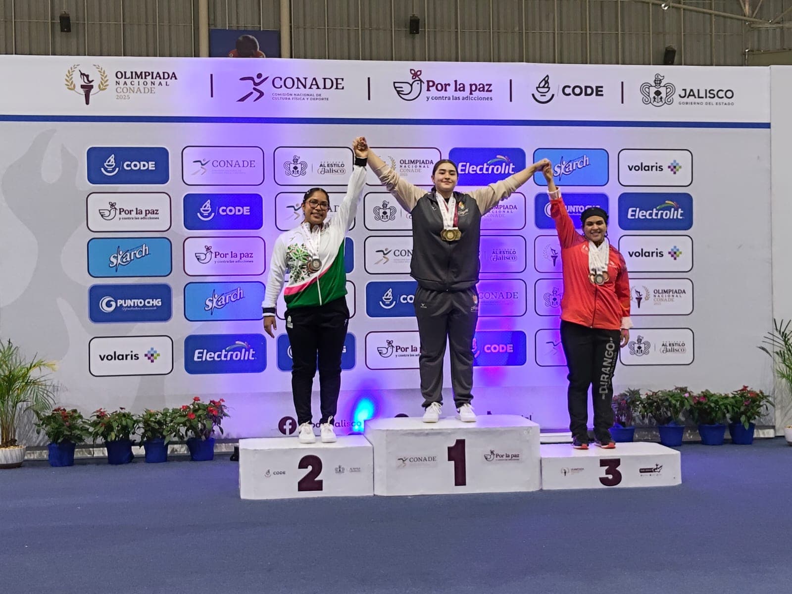 Triunfan potosinas en halterofilia durante la Olimpiada Nacional 2025