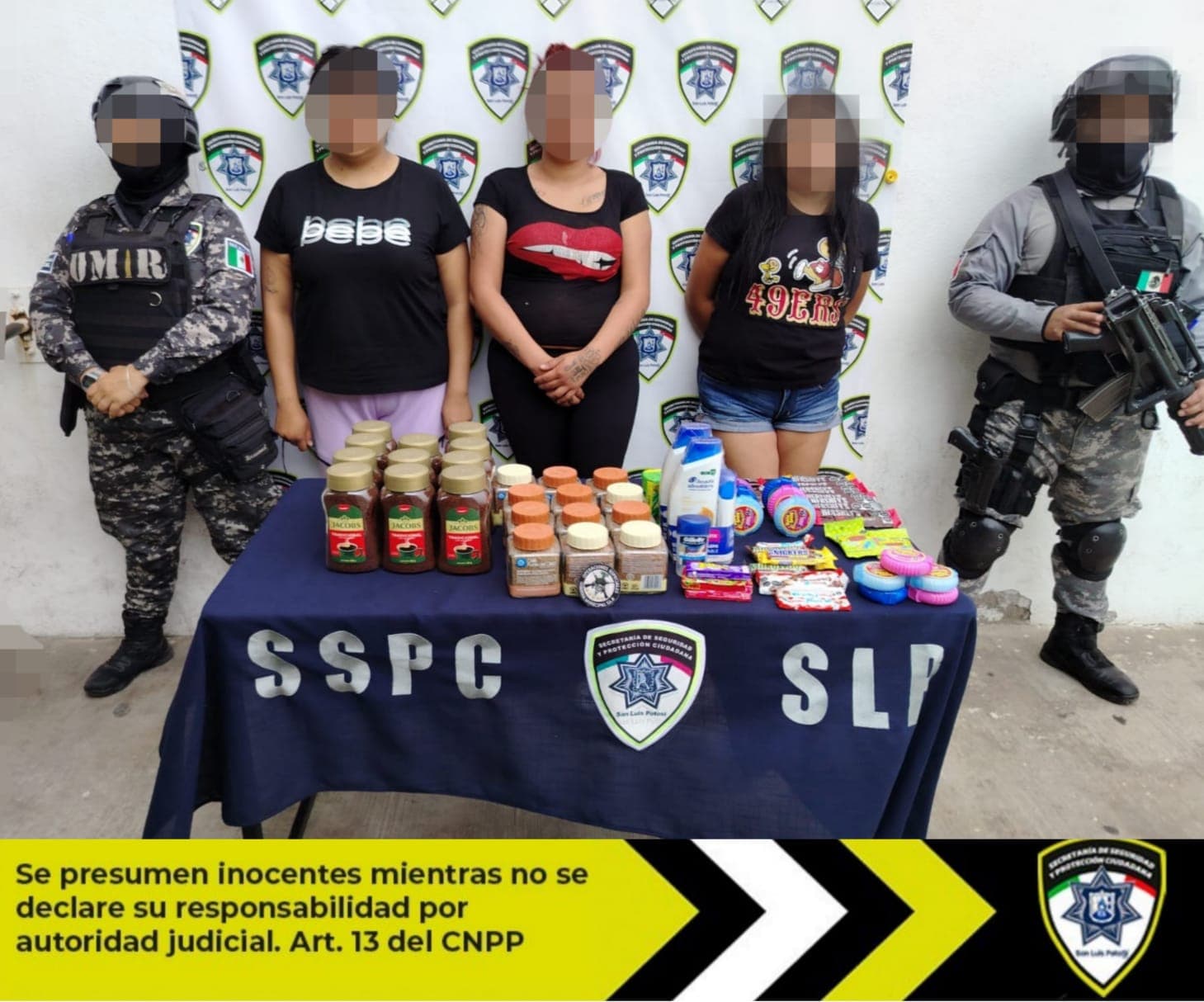 Detienen a tres mujeres por robo a tienda 3B en San Luis Capital