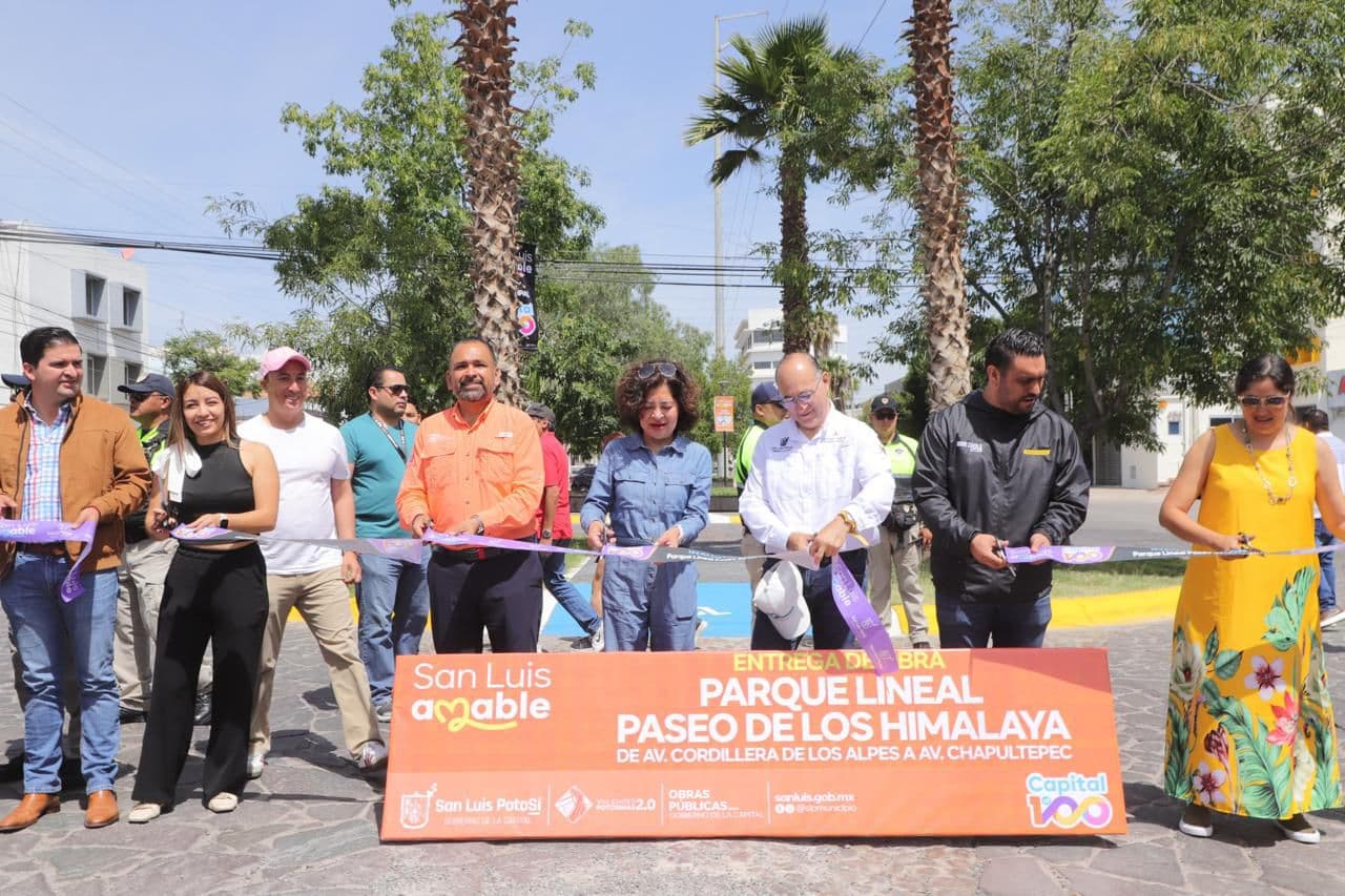 Inaugura Galindo nuevo Parque Lineal Paseo de los Himalaya