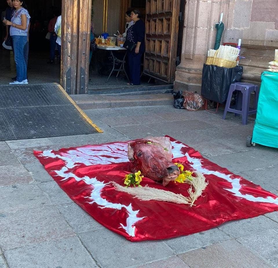 No presentará denuncia por cabeza de vaca en Catedral: Iglesia