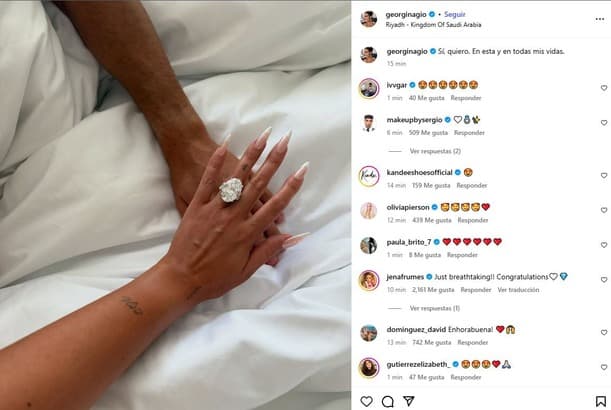 Anuncian compromiso CR7 y Georgina