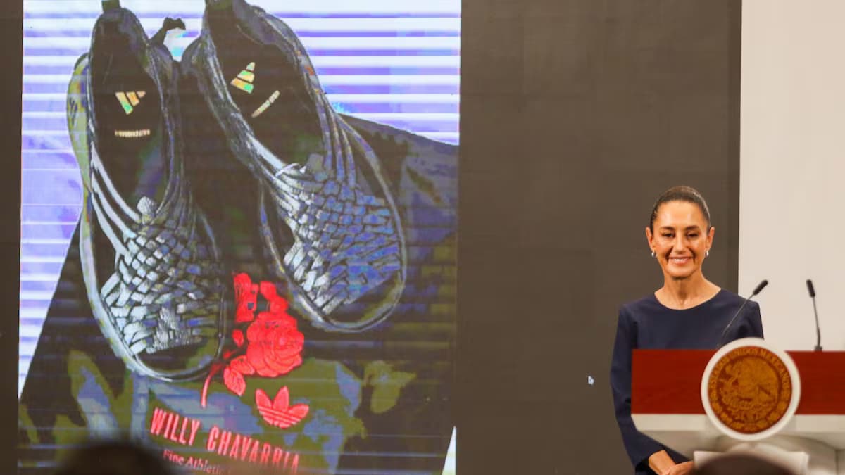 Sheinbaum buscará compensación por plagio de huaraches de Adidas