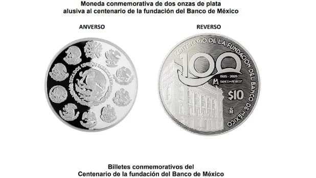 Lanza Banco de México nueva moneda de $10 y billetes conmemorativos