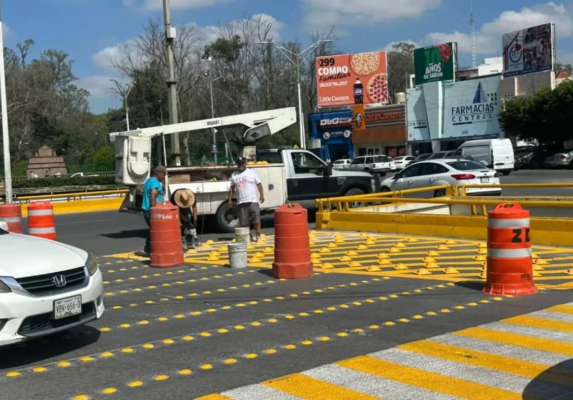 Interviene Ayuntamiento paso peatonal en la Glorieta de Morales