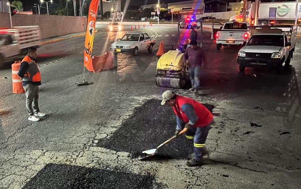 No frenan acciones de bacheo pese a lluvias en la Capital