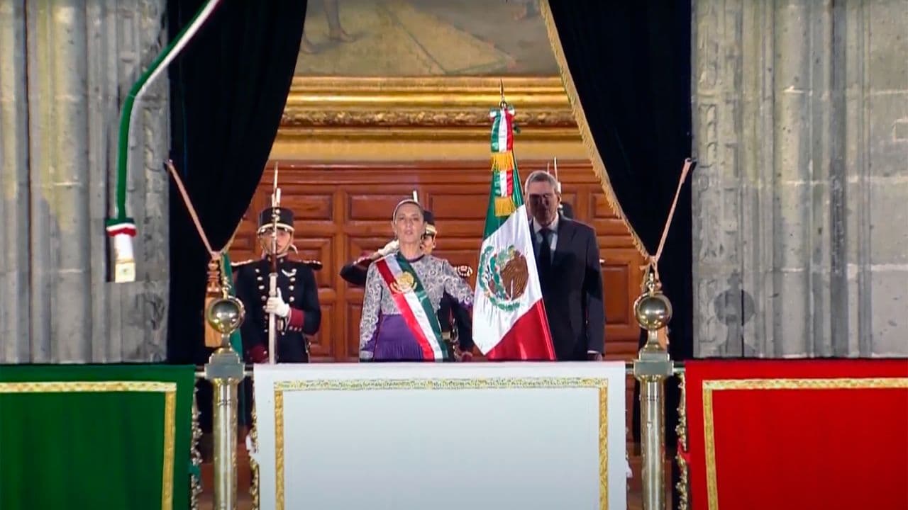 Encabeza Claudia Sheinbaum su primer Grito de Independencia en Palacio Nacional