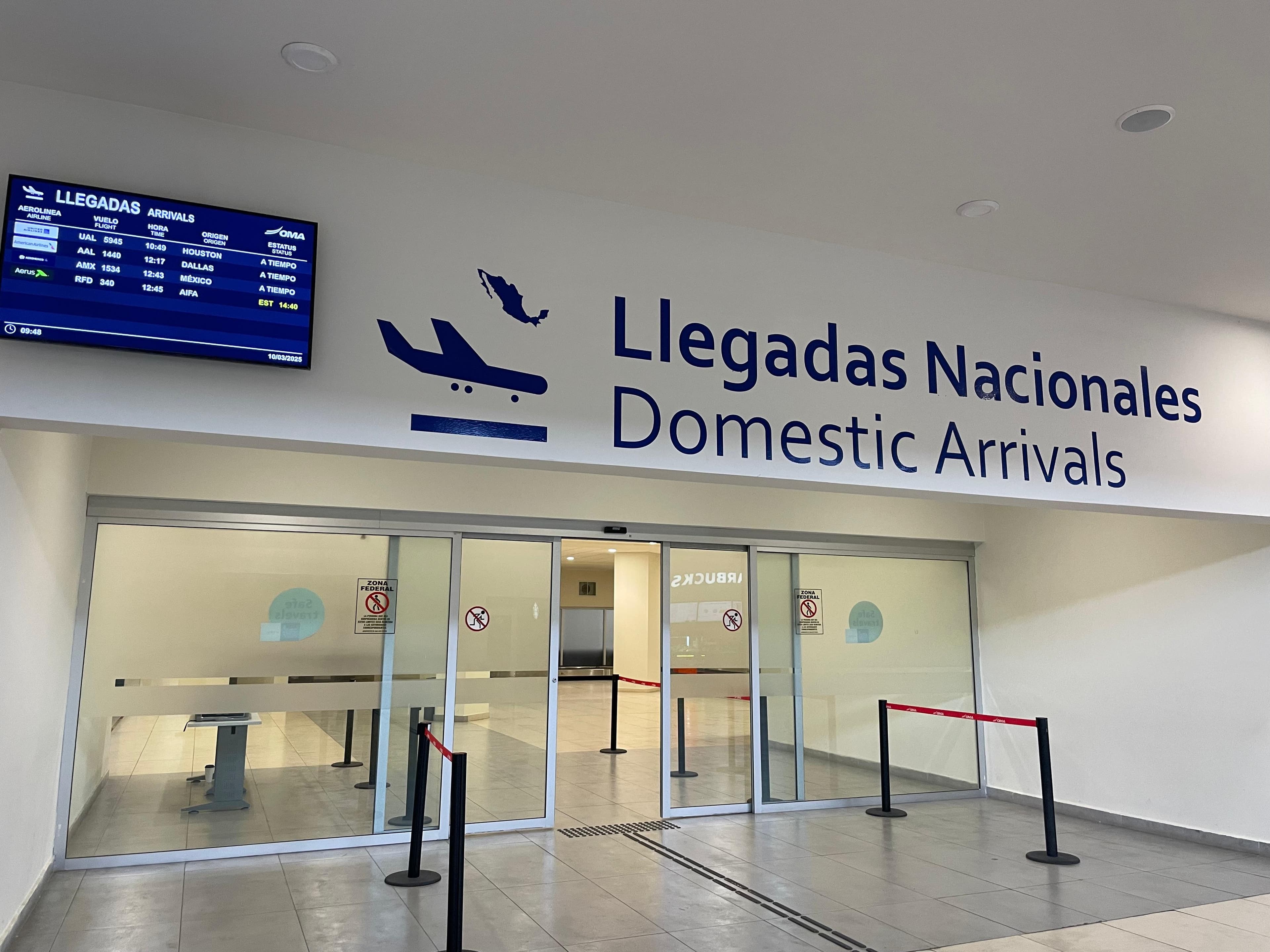 Transita más de medio millón de pasajeros por aeropuerto de SLP en 2025