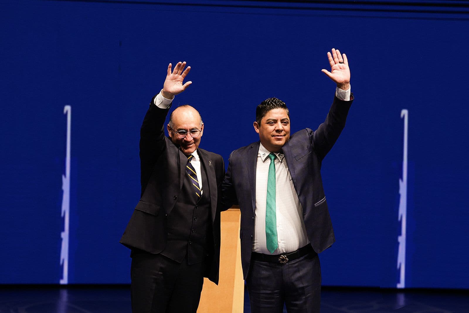 Reconoce Gallardo el trabajo del Alcalde Enrique Galindo durante su primer informe