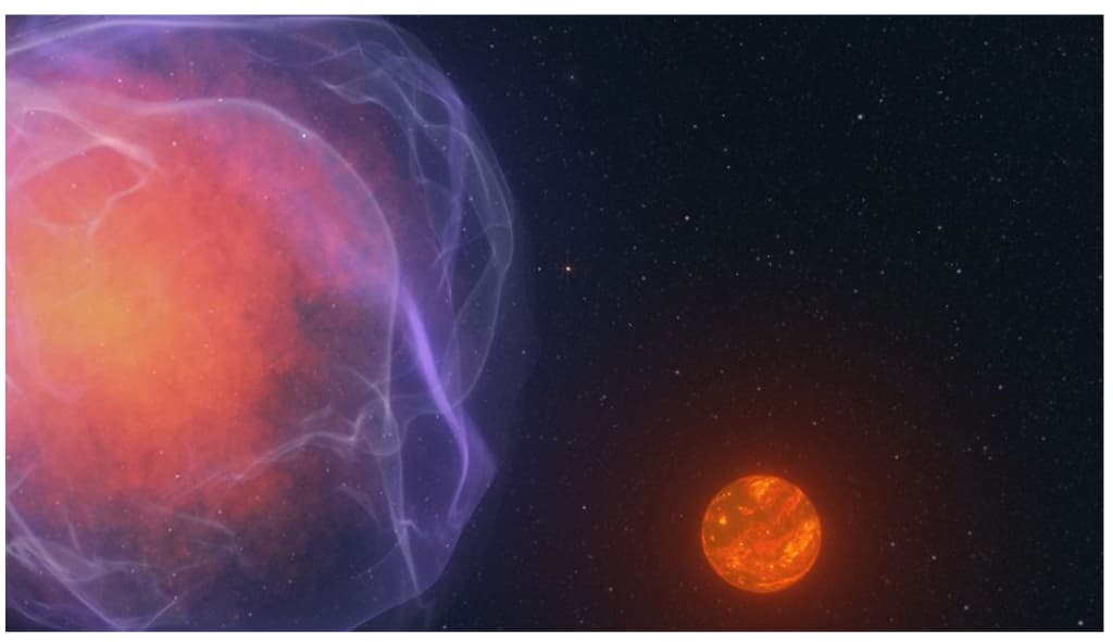 Descubren un extraño objeto rojo que está viajando a velocidades impresionantes en el universo