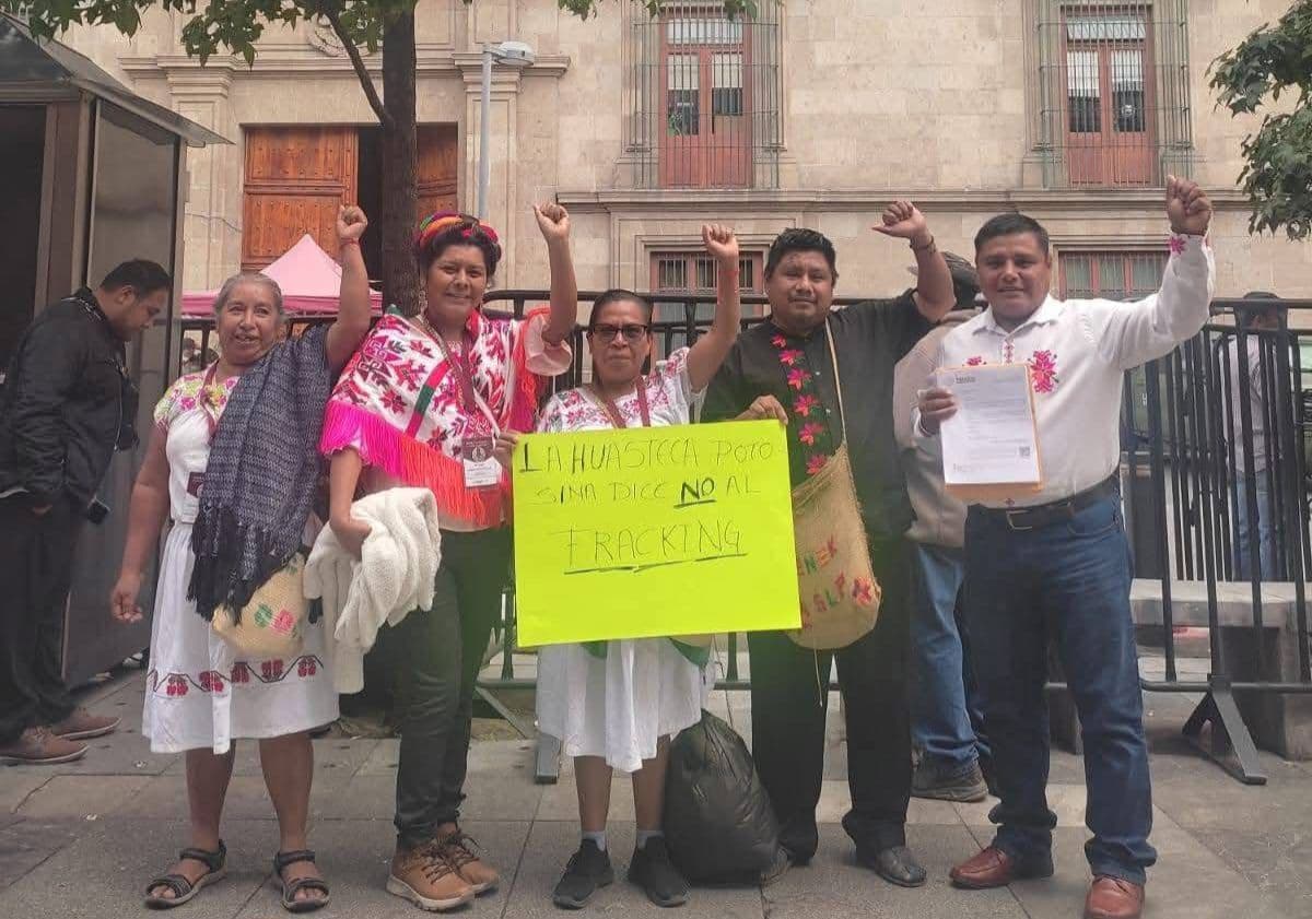 Llevan protesta contra fracking a Sheinbaum