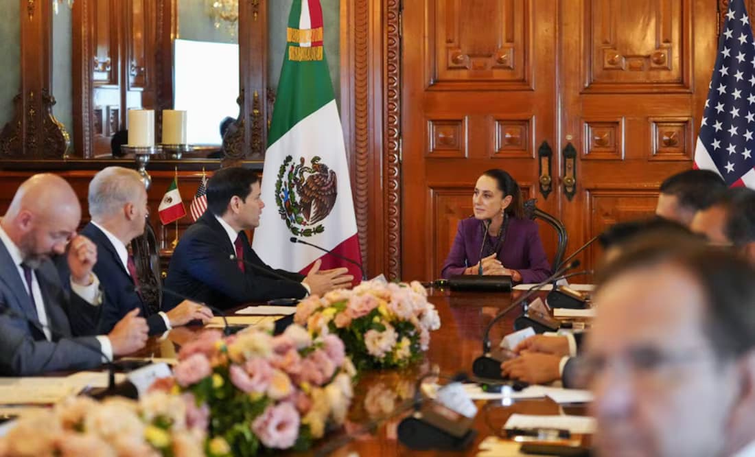 Recibe Sheinbaum a Secretario de Estado de EUA