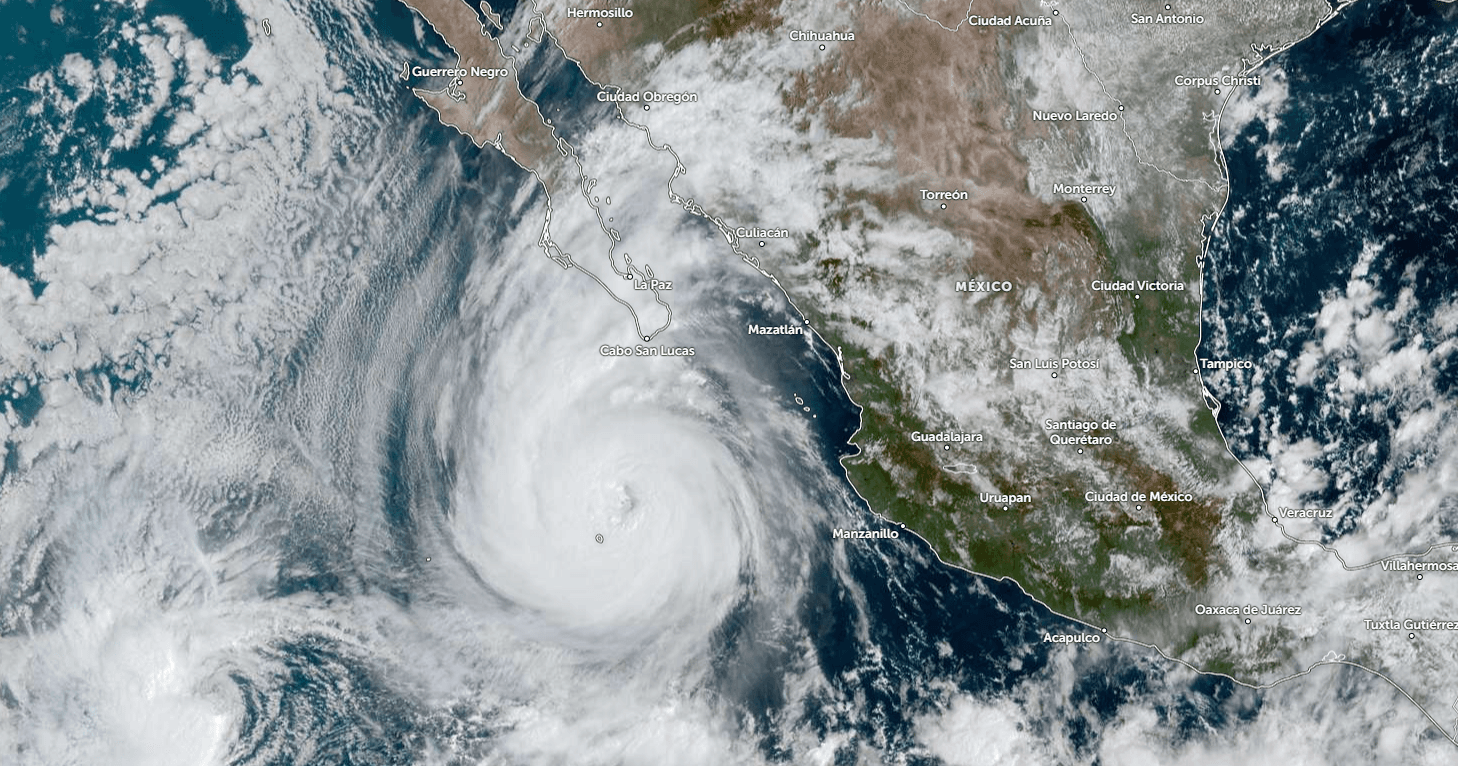 Se intensifica Huracán Priscilla a categoría 2