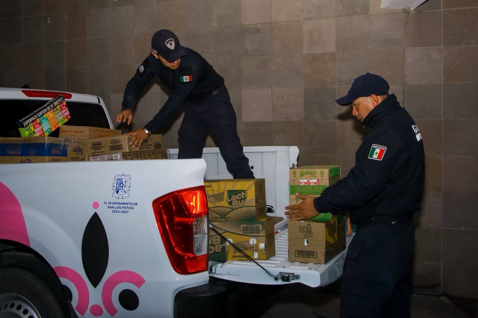 Se solidariza Gobierno de la Capital con la Huasteca