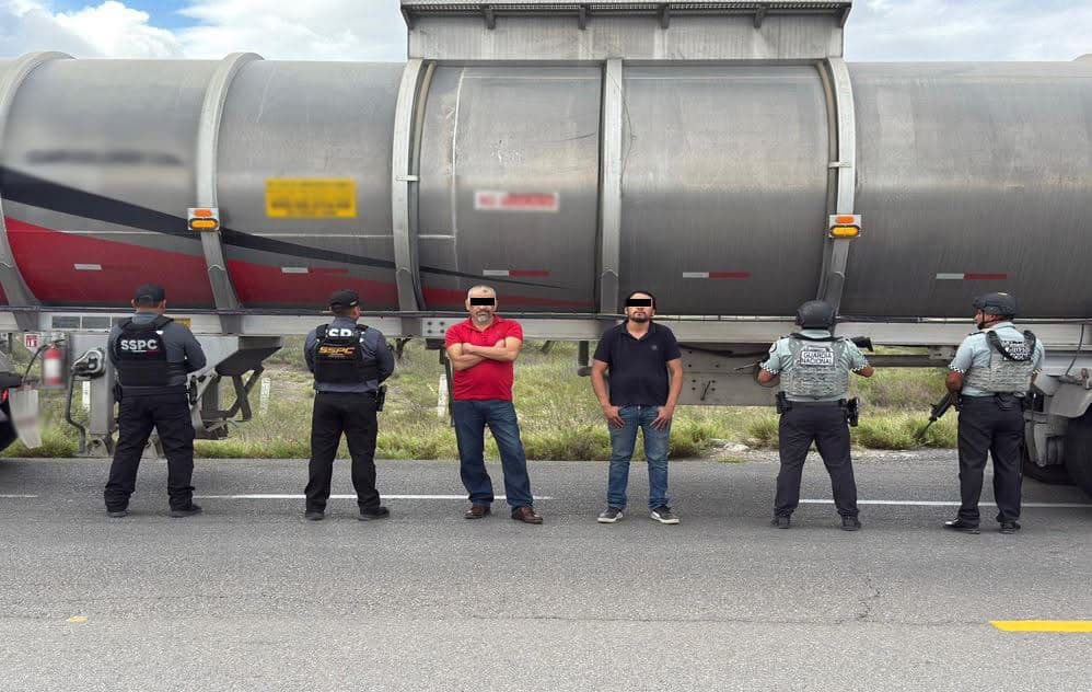 Aseguran 55 mil litros de combustible robado en límites de SLP y Tamaulipas