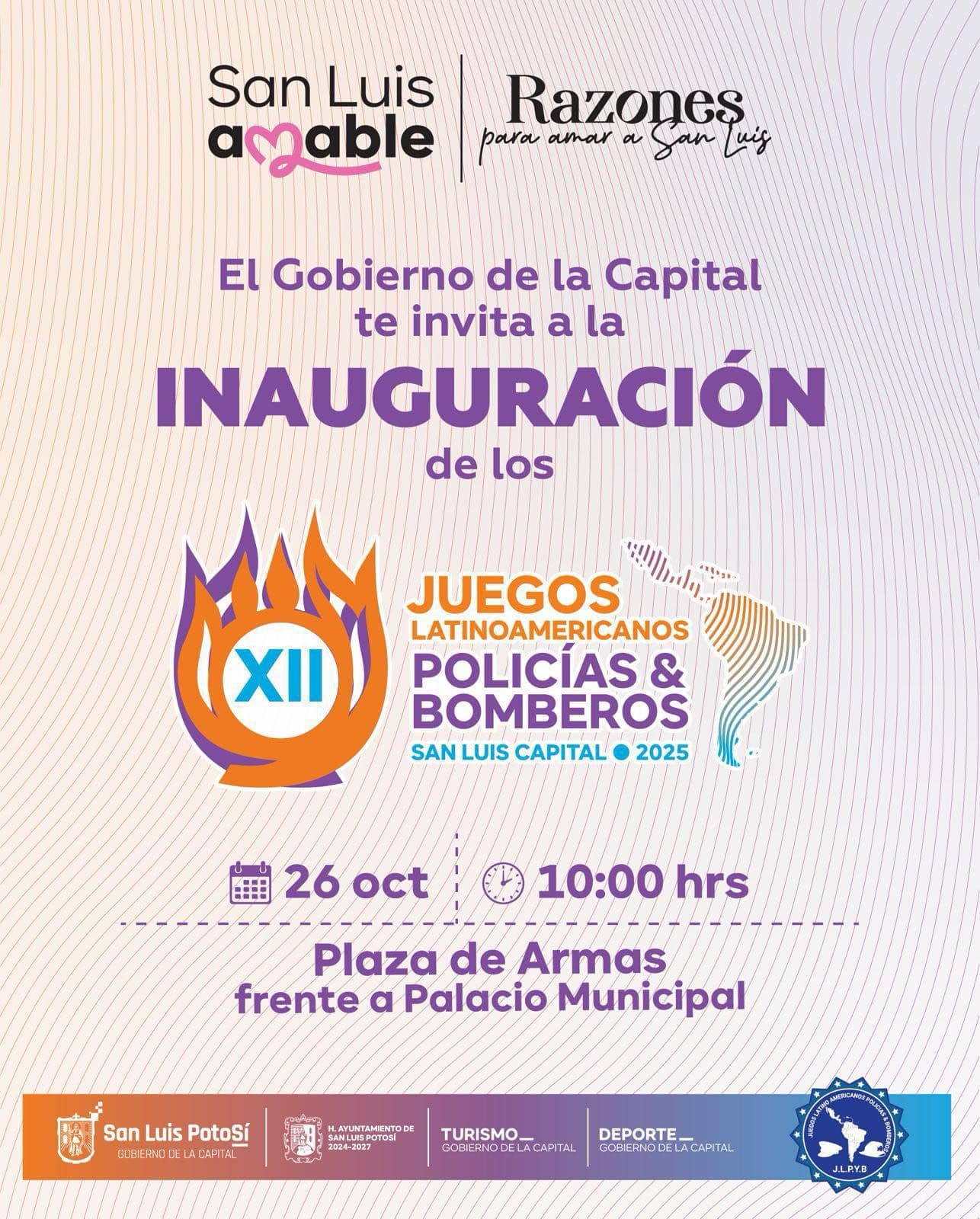 San Luis Capital será sede de los Juegos Latinoamericanos de Policías y Bomberos 2025