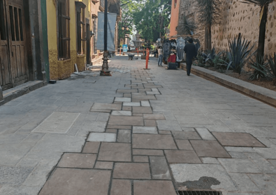 Concluye Interapas trabajos de rehabilitación en el Callejón de San Francisco