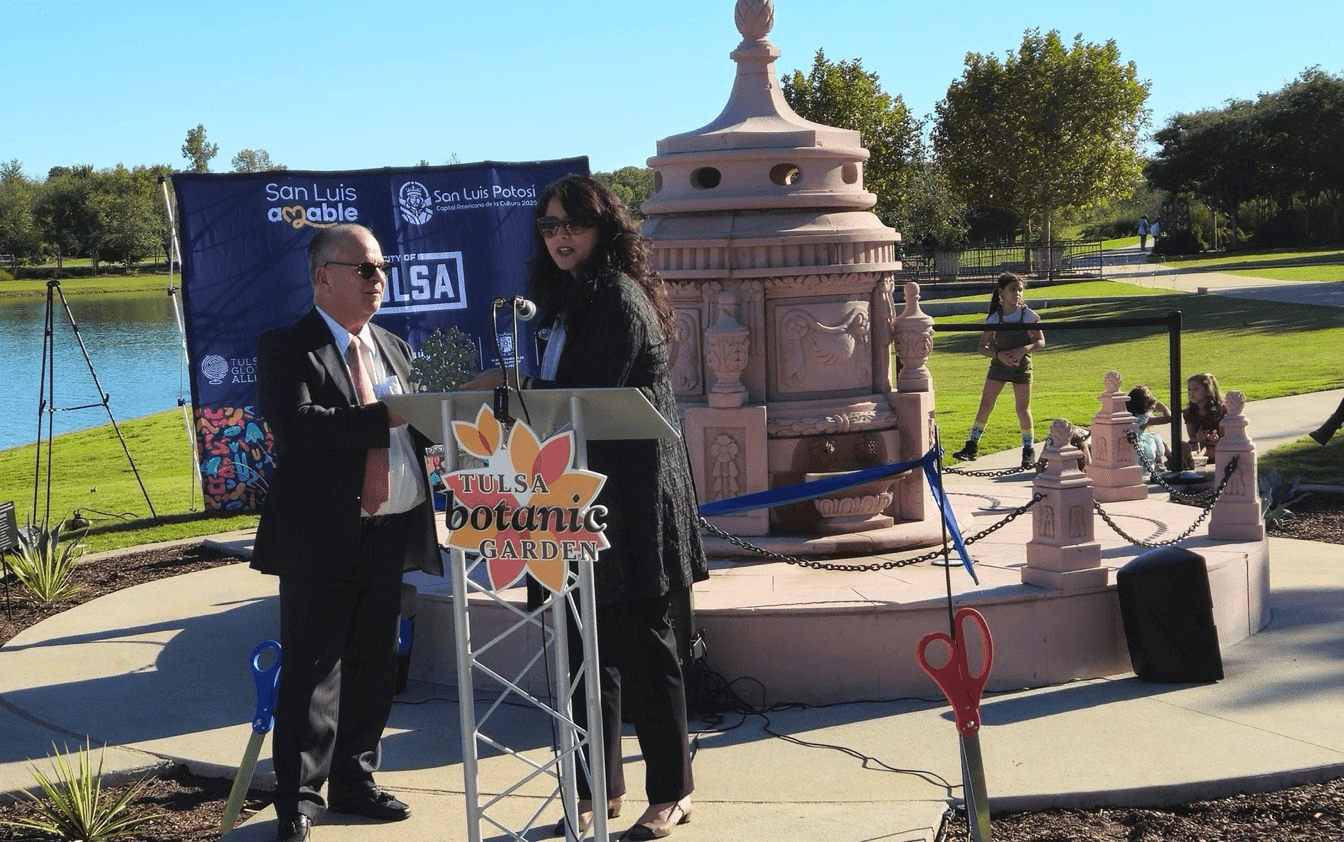 Inauguran replica de Caja del Agua de SLP en Tusla, Oklahoma