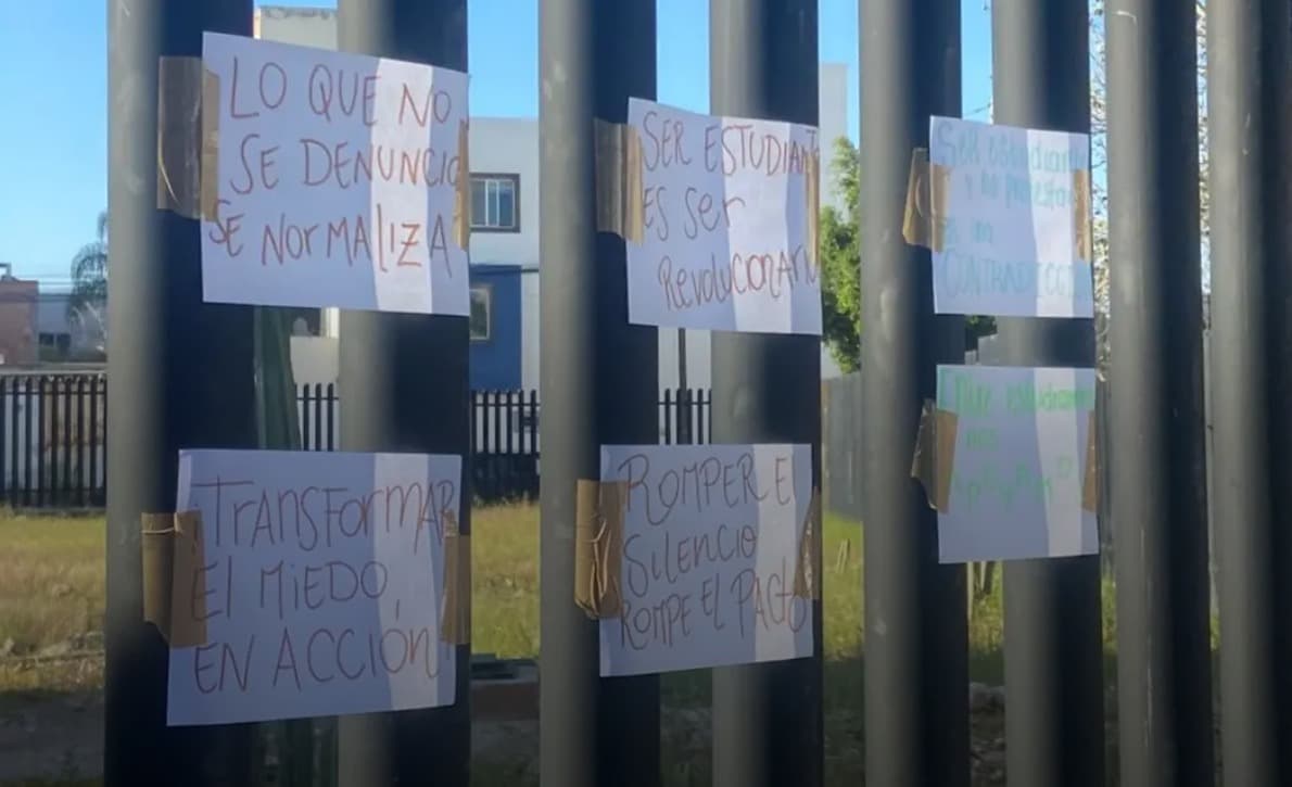 Respaldan estudiantes de El COLSAN protestas en la UASLP