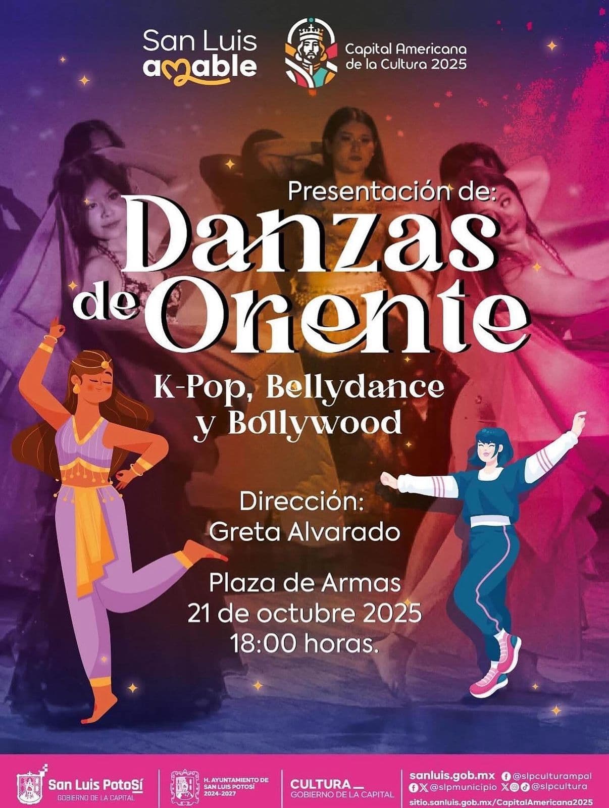 Invita Cultura a disfrutar “Danzas de Oriente: K-Pop, Bellydance y Bollywood”