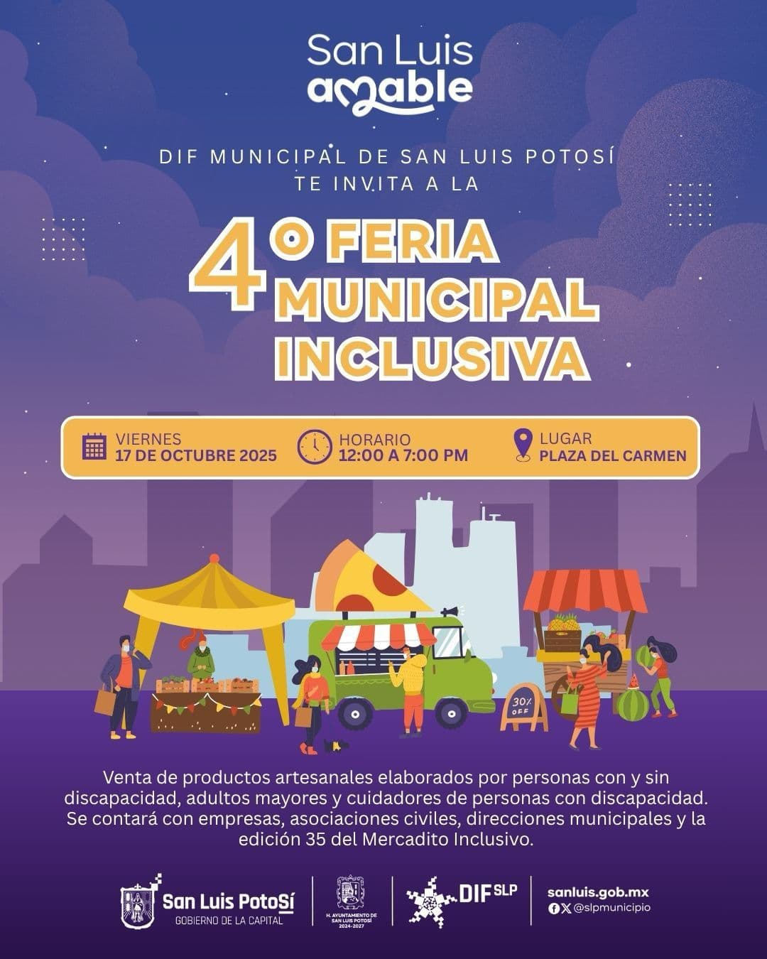Invita DIF Municipal a la 4ª Feria Municipal Inclusiva