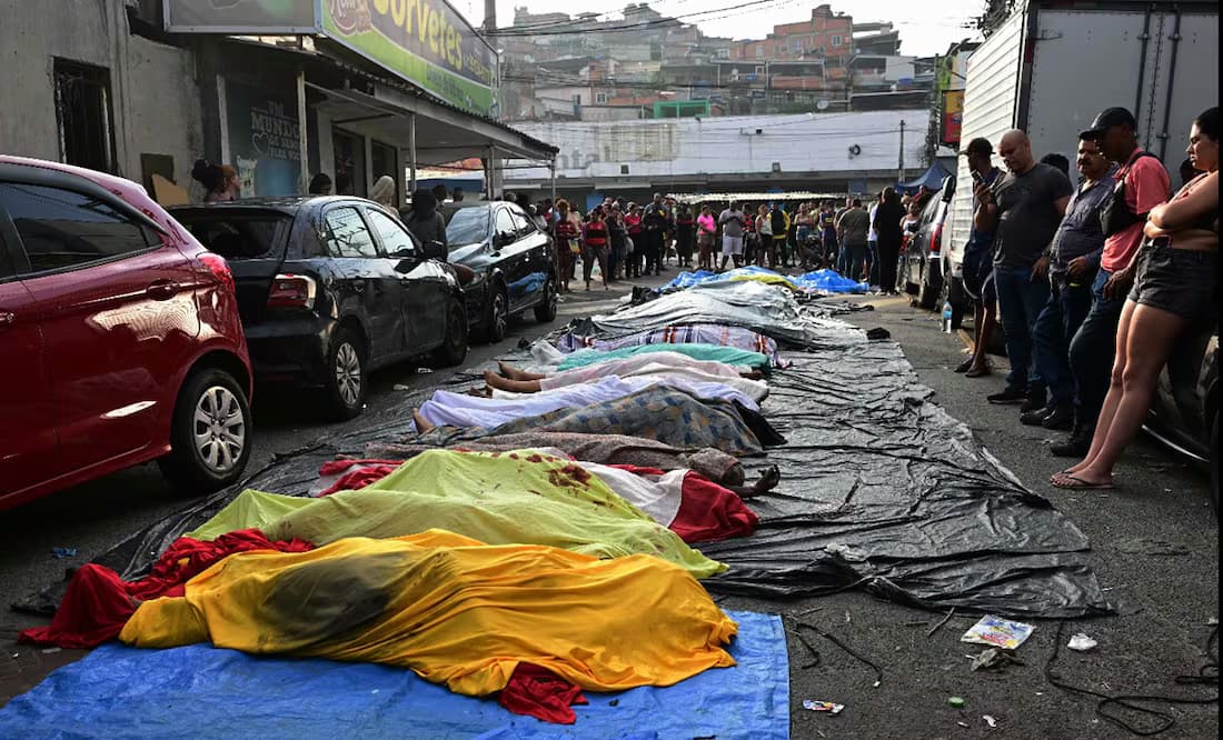 Operativo policial en Río de Janeiro deja 132 muertos; la más letal en la historia de la ciudad