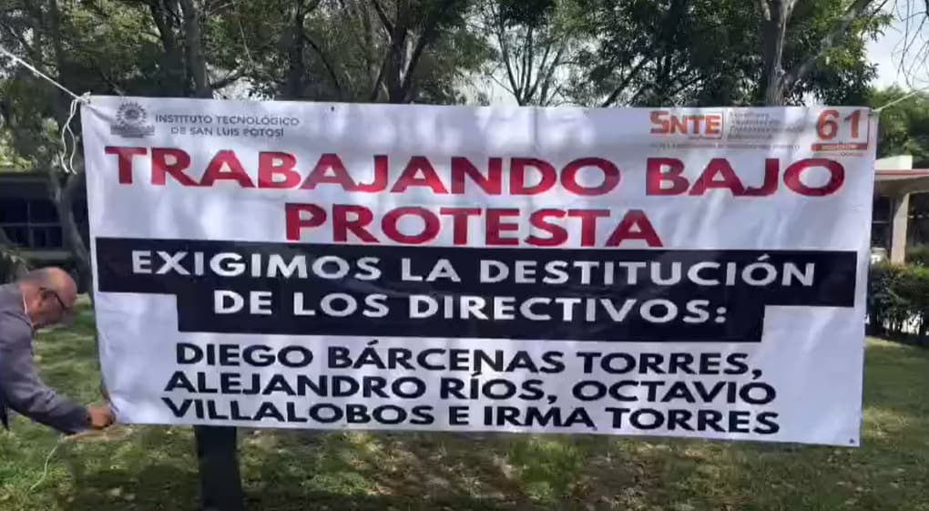 Persisten protestas e inconformidades en el Tec de San Luis