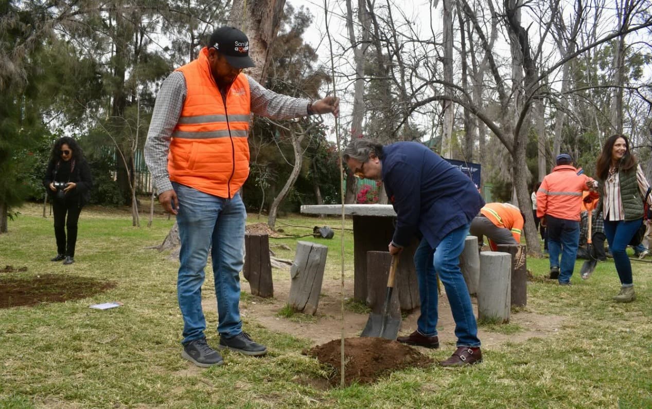 Escritores y Ayuntamiento reforestan el Parque de Morales