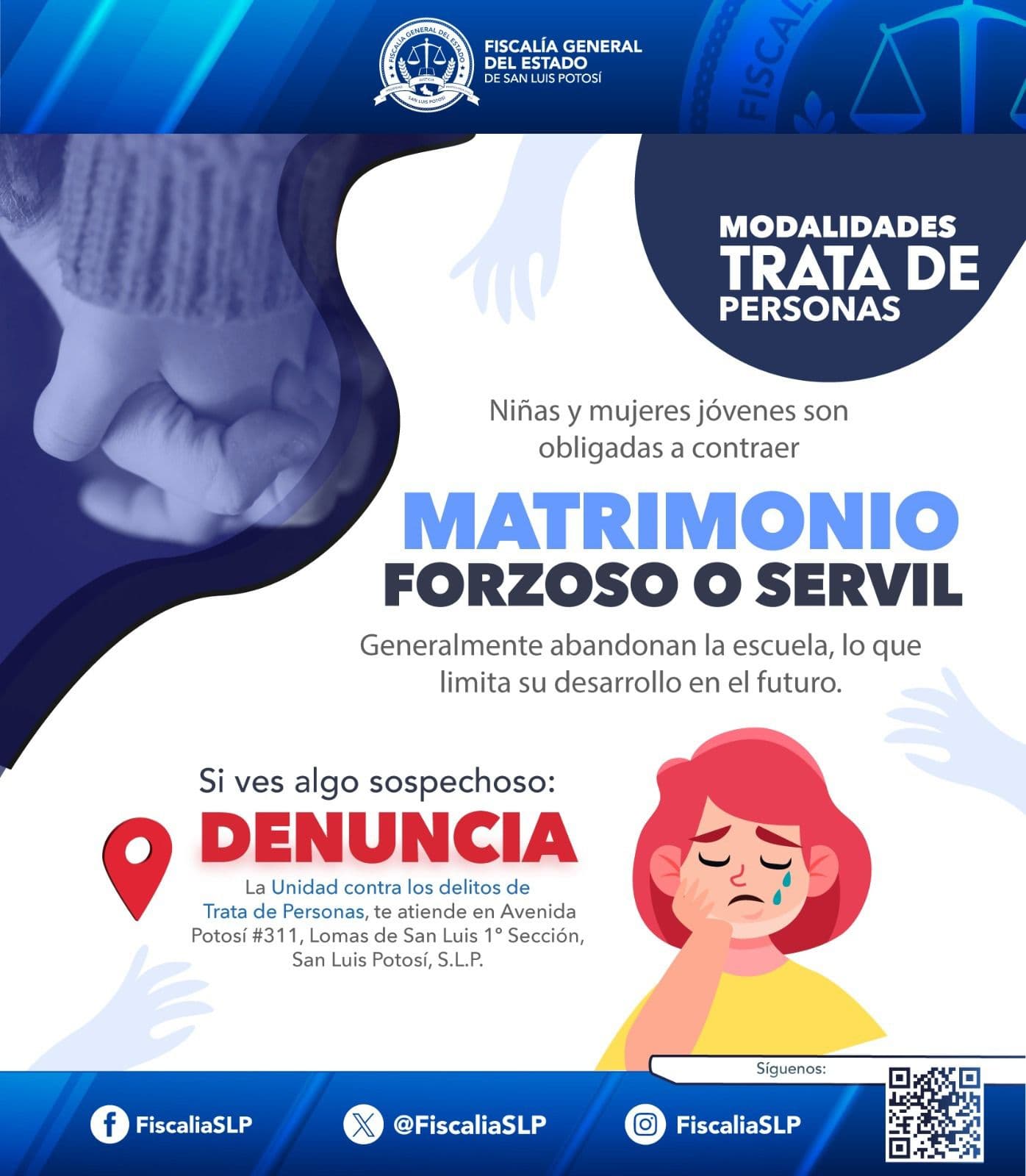 Llama Fiscalía a denunciar casos de matrimonio forzoso o servil