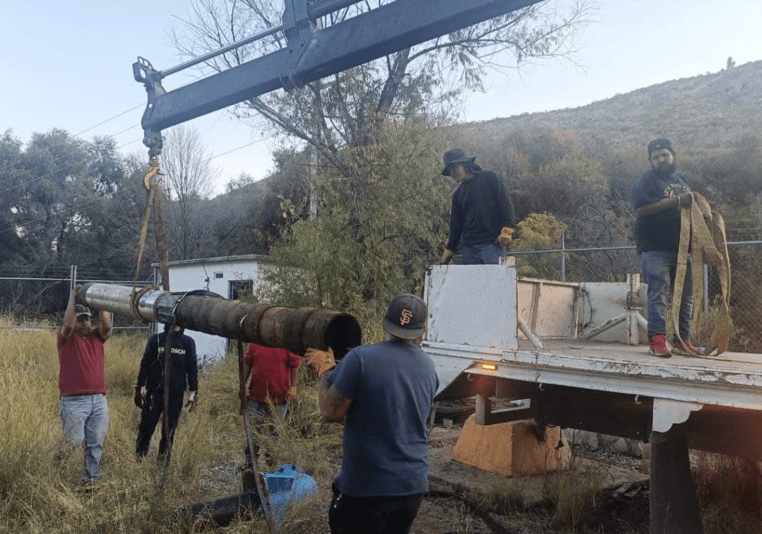 Rehabilita INTERAPAS pozo El Palmar en Villa de Pozos