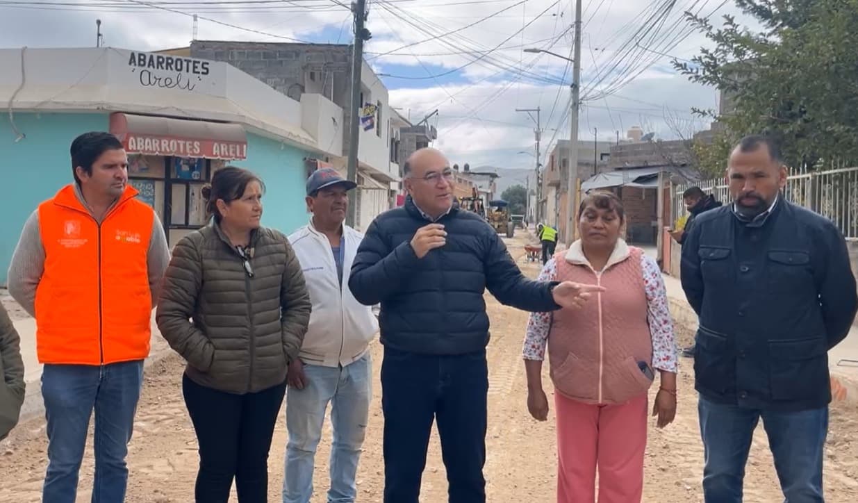 Supervisa Galindo obras en la colonia General I. Martínez