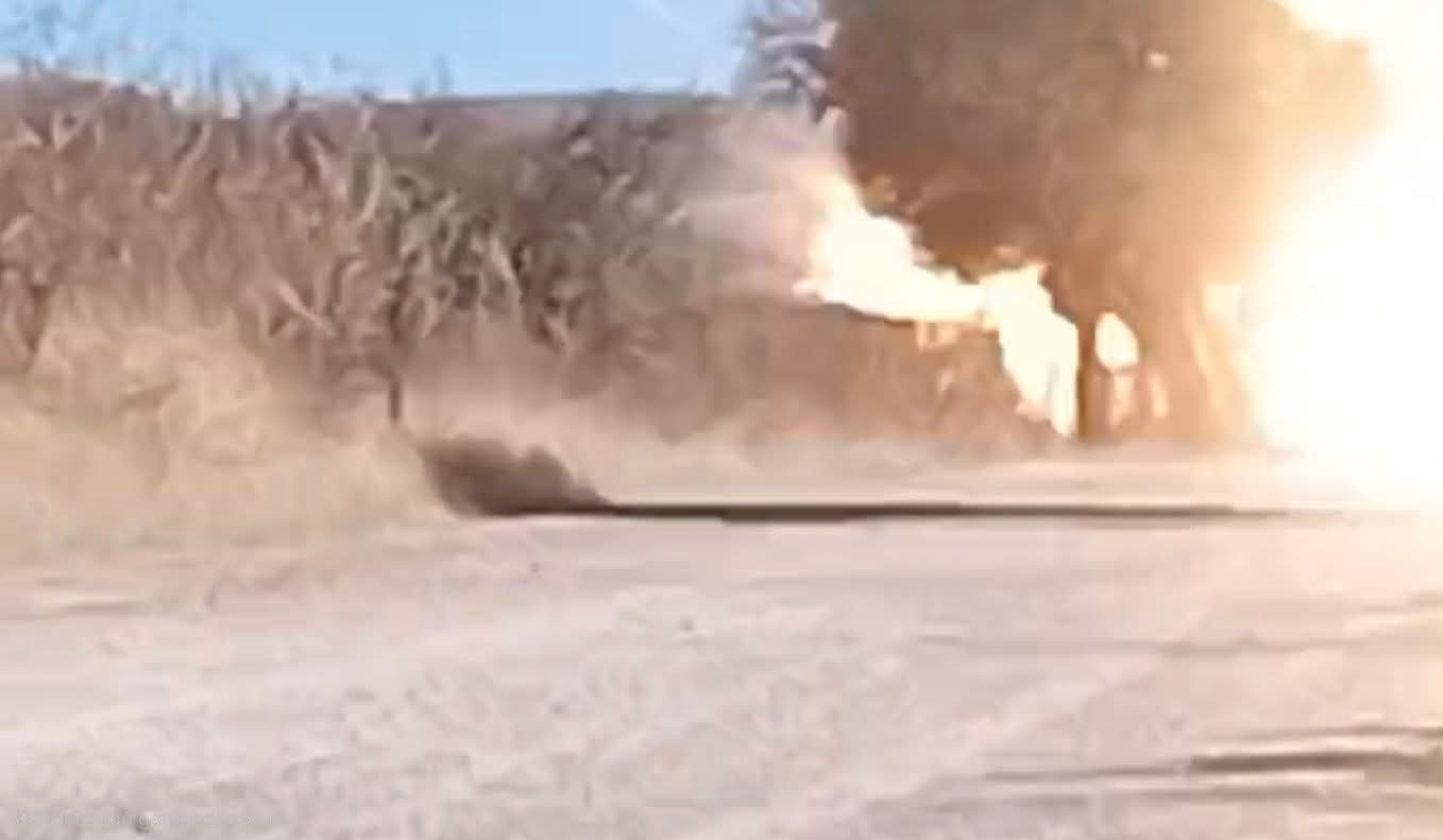 Explosión alcanza a patrulla de la Policía Estatal en Zacatecas