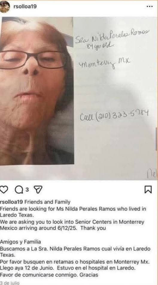 Caso de Nilda Perales mantiene en alerta a autoridades de Matamoros