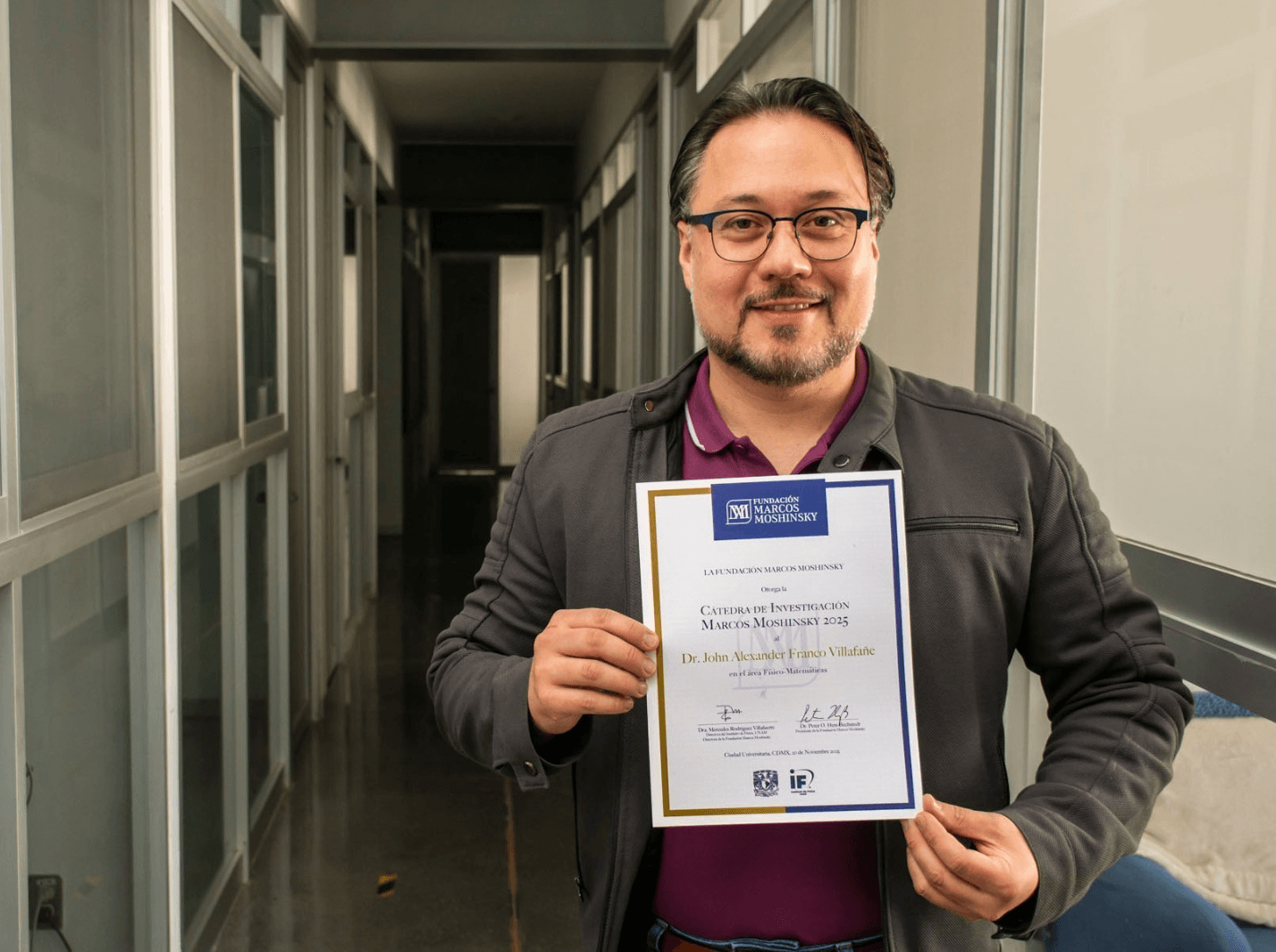 Distinguen con Cátedra Marcos Moshinsky a físico investigador de la UASLP
