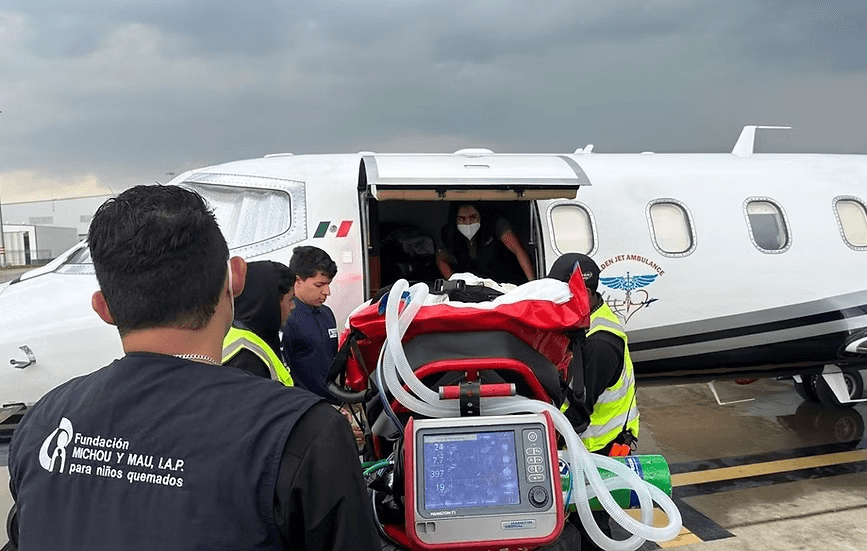 Se desploma avioneta que brindaba apoyo medico a un niño quemado
