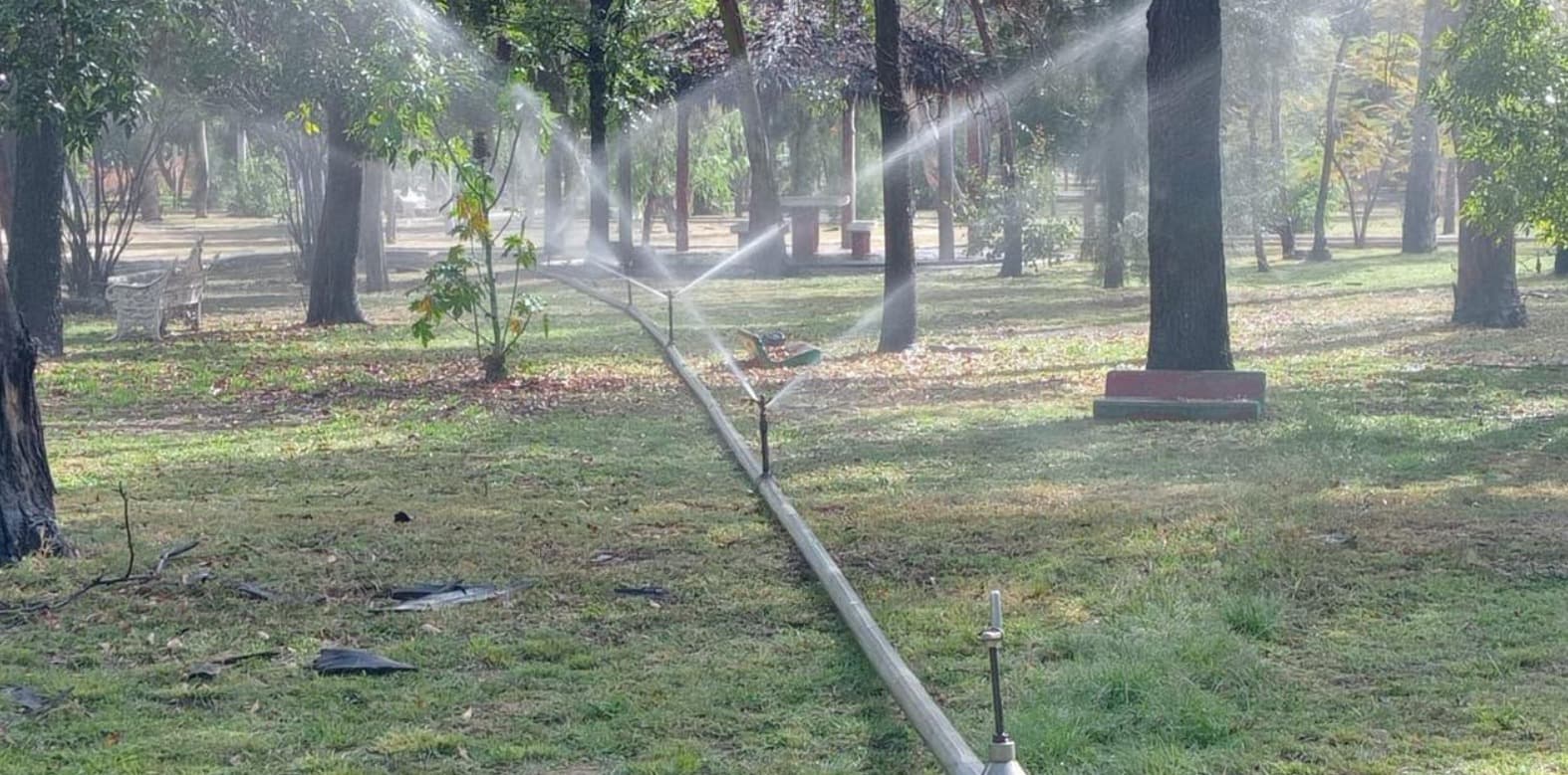 Opera sin contratiempos sistema de riego en el Parque de Morales