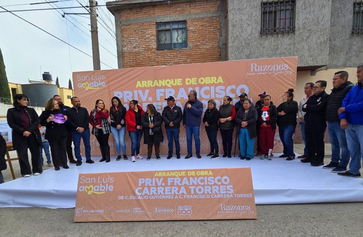 Inicia proyecto de rehabilitación en privada Francisco Carrera Torre