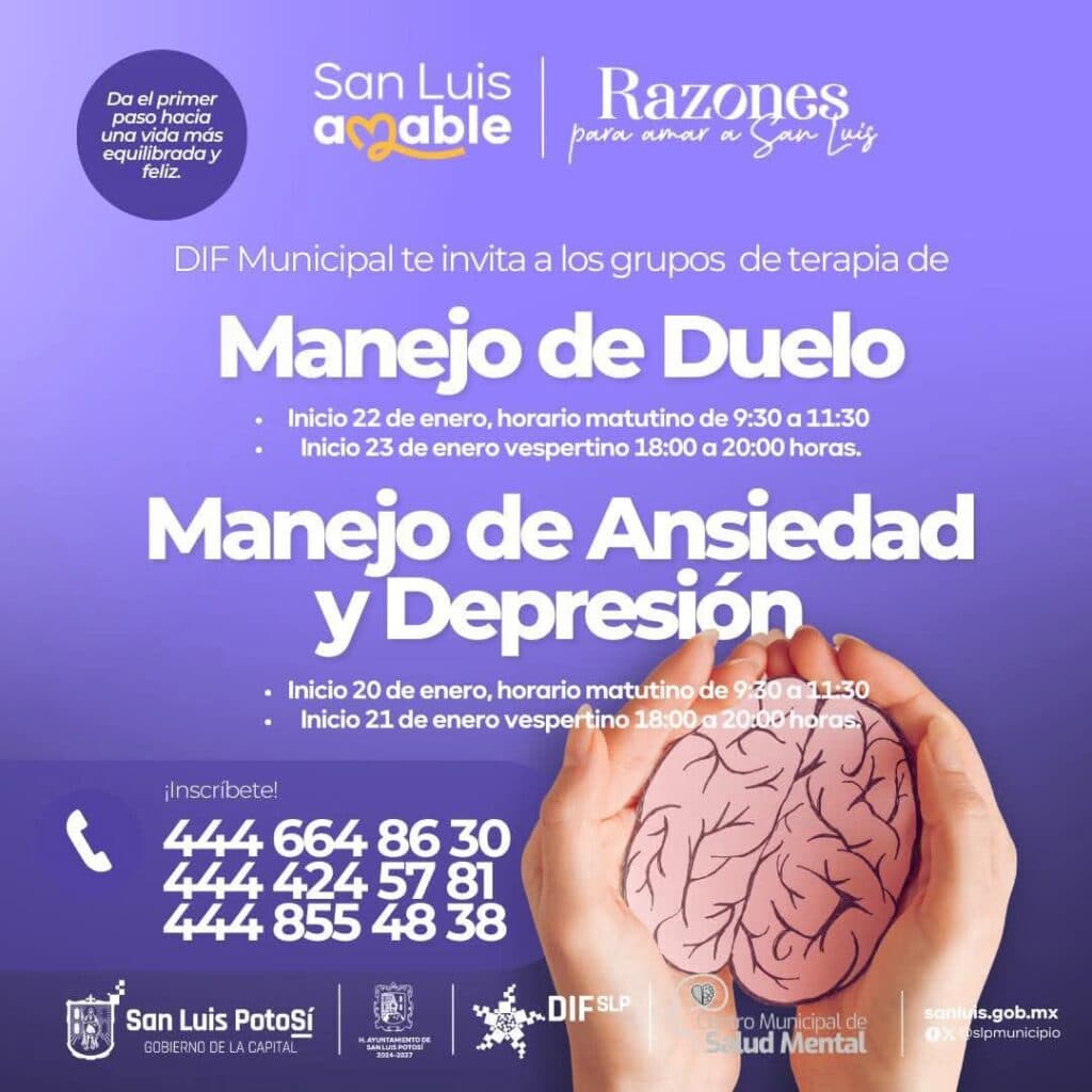 Invita DIF a terapias grupales para la ansiedad y depresión