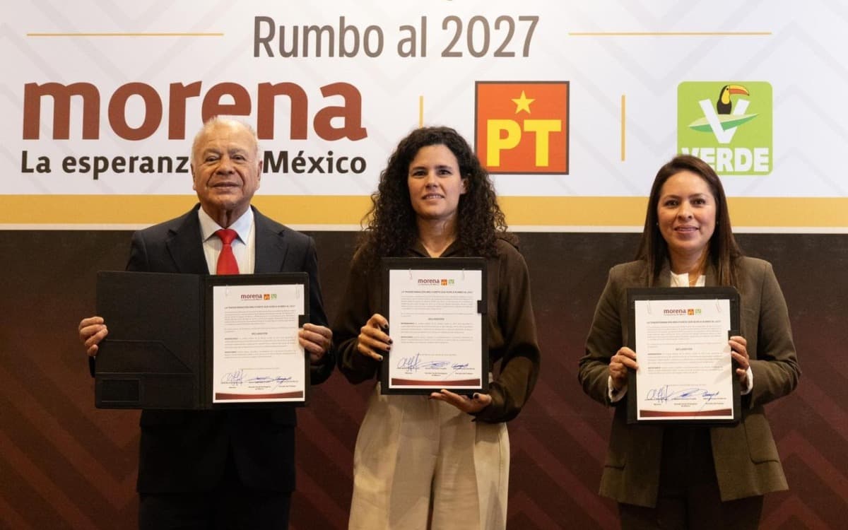 Renueva coalición Morena, PT y PVEM rumbo a elecciones de 2027