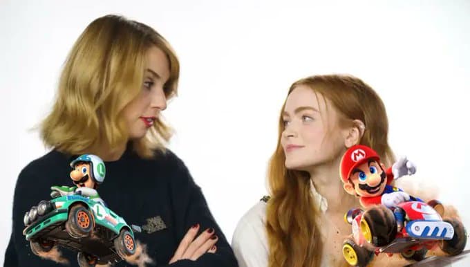 Sadie Sink es una bestia para el Mario Kart: Maya Hawke