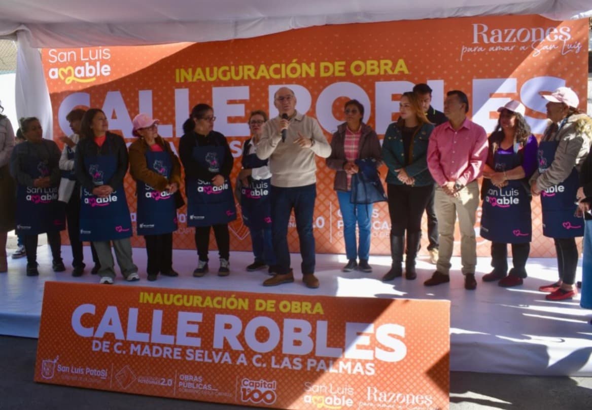 Entrega Galindo obras viales en Jacarandas
