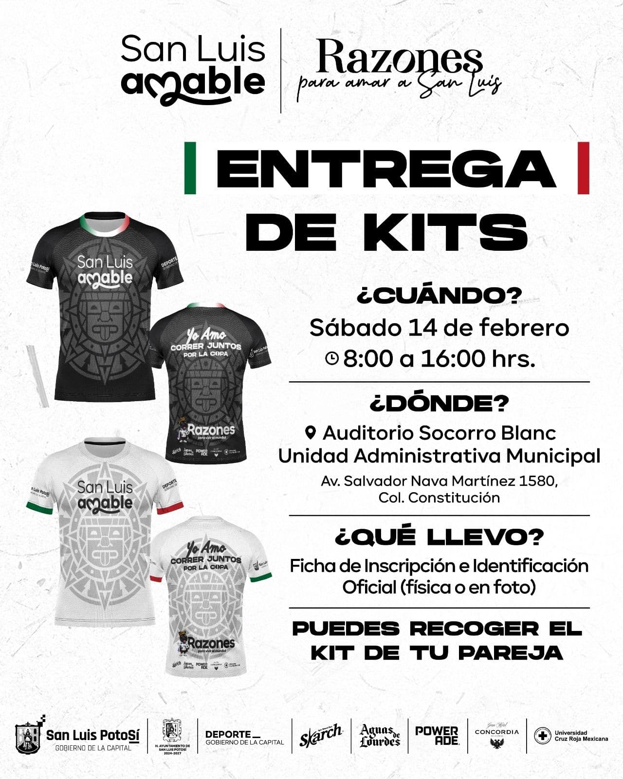 Entregan Kits para la carrera atlética Yo Amo Correr Juntos por la Copa