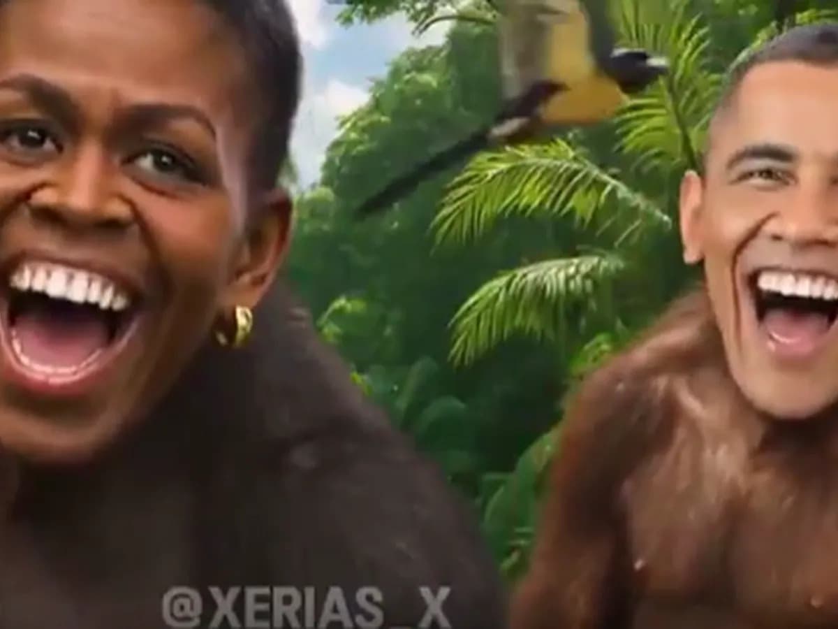 Publica Trump video racista de Barack y Michelle Obama