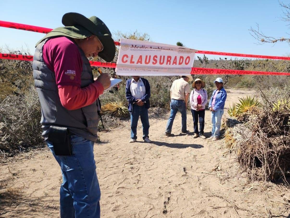 Clausura PROFEPA obras de autopista a Matehuala por daño ambiental