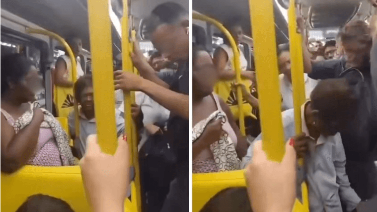 Mujer defeca en metro y lo lanza a los pasajeros