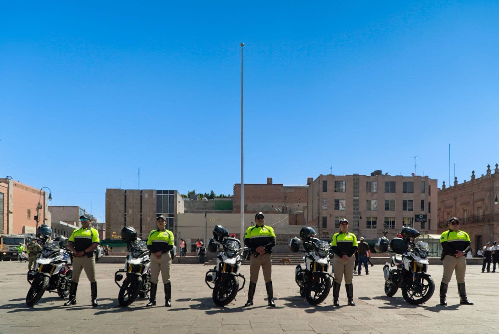 Refuerzan seguridad vial con nuevas motopatrullas en la capital potosina