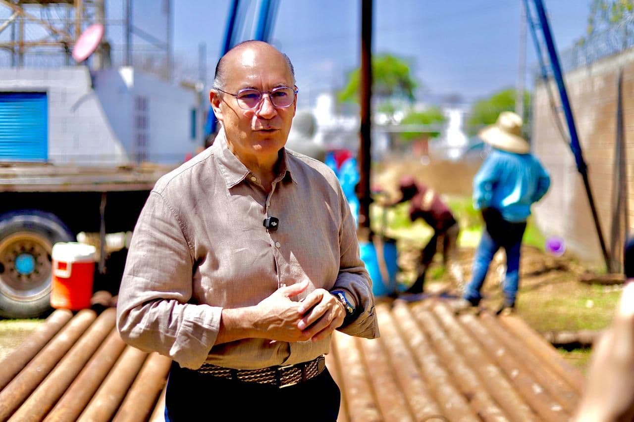 Supervisa Galindo el pozo de El Mezquital III