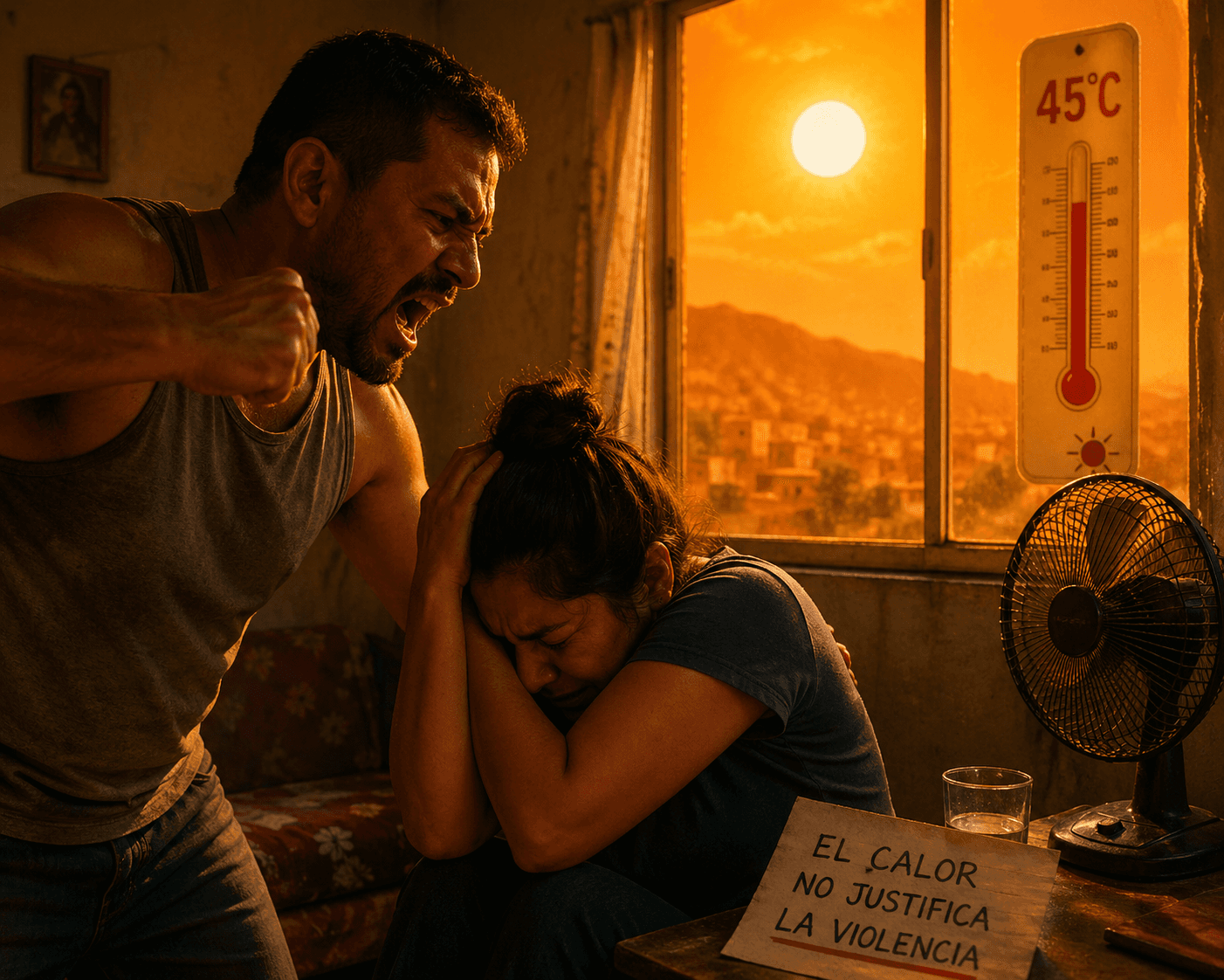 Aumenta violencia doméstica por altas temperaturas