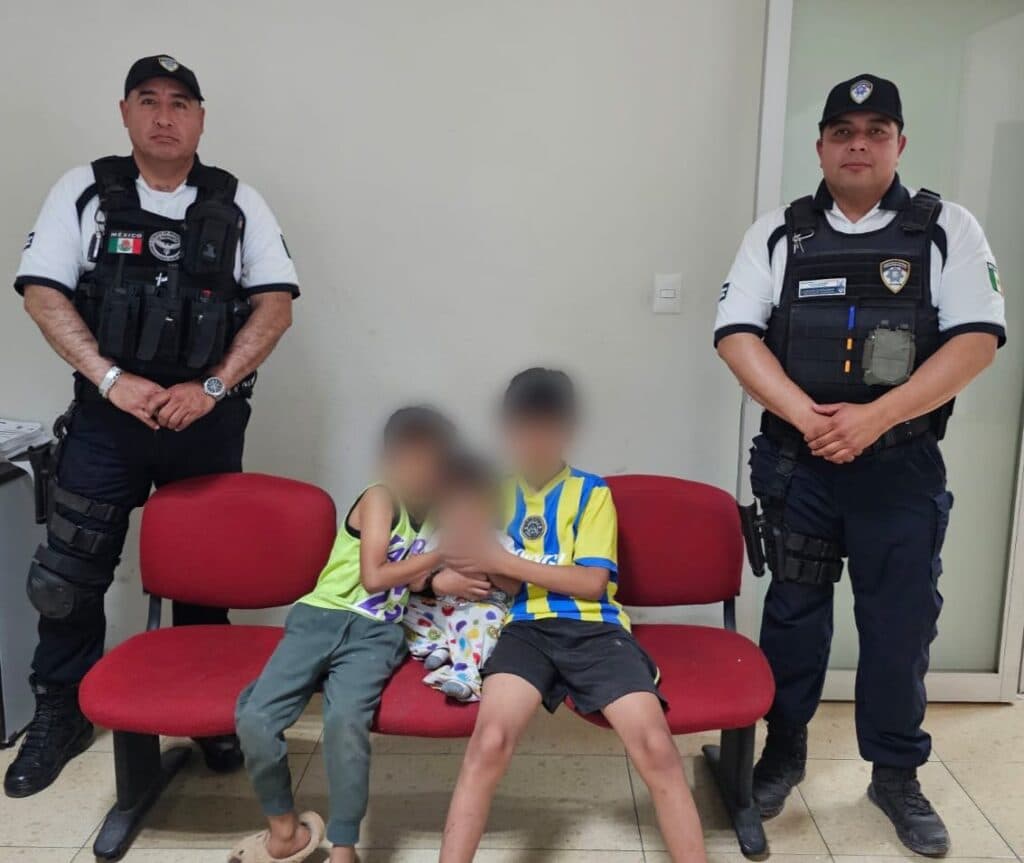 Rescata Policía Capitalina a tres menores